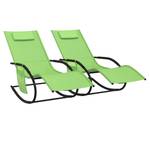 Chaise longue Vert - Nombre de pièces dans le lot : 2