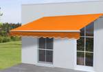 Alu-Markise E31 Orange - Metall - Textil - 300 x 18 x 250 cm