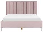 Doppelbett SEZANNE Schwarz - Pink - Breite: 190 cm