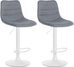 Tabouret de bar Lex Lot de 2 Gris