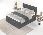 Premium Boxspringbett Lontano Anthrazit - Breite: 202 cm