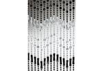 Vorhang MOUNTAIN Schwarz - Kunststoff - 90 x 200 x 2 cm