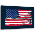 Amerikanische Leinwandbild Flagge