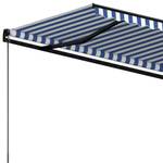 Auvent rétractable 3007204-2 Bleu - 600 x 350 x 1 cm