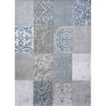 Tapis de salon coton Vintage Patchwork Bleu - 170 x 240 cm