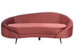 3-Sitzer Sofa SAVAR Schwarz - Rot