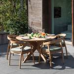 Table de jardin Java Marron - Bois massif - 135 x 78 x 135 cm