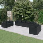 Salon de jardin (lot de 8) 3013635-17 Noir