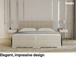 Boxspringbett Chandon Creme - Breite: 186 cm - H3