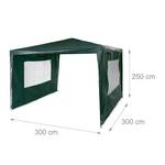 Pavillon 3x3 m mit 2 Seitenteilen