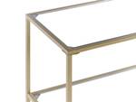 Konsolentisch ORETTA Gold - Glas - 100 x 73 x 30 cm