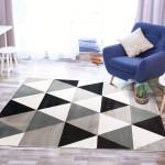 Tapis GEO SCANDI Noir - 120 x 170 x 170 cm