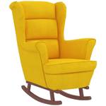 Chaise à bascule avec tabouret 3015093-2 Jaune