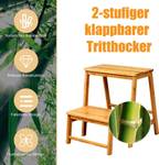 2-Stufen Tritthocker klappbar Holz