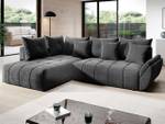 Ecksofa GENOA L Dunkelgrau