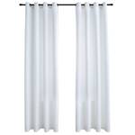 Rideau(lot de 2) 299294 Blanc - Hauteur : 225 cm