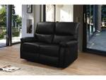 Canapé relax  Lincoln  - 147 x 89 x 103 Noir - Textile - 89 x 103 x 147 cm