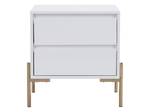 Table de chevet KORASA Lot de 2 Blanc