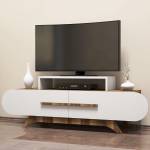 Meuble TV Rose Beige - Bois manufacturé - 37 x 50 x 145 cm