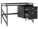 Schreibtisch MORITON Schwarz - Holzwerkstoff - 117 x 76 x 57 cm