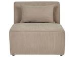 Chaiselongue LEMVIG 2-tlg Beige - Taupe