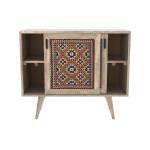 Commode Massaï Marron - Fibres naturelles - 90 x 78 x 40 cm