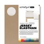 Boxspring Spannbettlaken Jersey Elasthan Beige - Breite: 120 cm