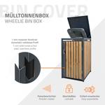 Mülltonnenbox ML-DESIGN Dunkelbraun - Tiefe: 68 cm