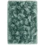 Tapis shaggy tufté main confort SPLASH Bleu - 140 x 200 cm