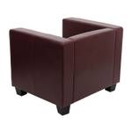 fauteuil lounge Lille Brun rouge