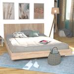 BETT mit Kopfteil LOFT Braun - Holzwerkstoff - 164 x 75 x 202 cm