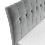 Boxspringbett Eola II Taschenfeder Grau - Breite: 180 cm