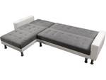 Konvertibles Ecksofa "Theo" - Weiß und G Weiß - 147 x 82 x 258 cm