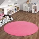 Trend Velours Teppich Joy Rund Hellrosa - 100 x 100 cm