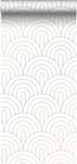 Tapete Art Decó Muster 7327 Weiß