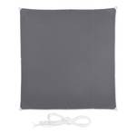 Sonnensegel Quadrat in Grau Grau - Metall - Textil - 300 x 1 x 300 cm