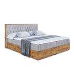 Boxspringbett LOLLI5 Hellgrau - Breite: 120 cm - H4