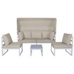 Garten-Sitzgruppe MAUI Beige - Metall - 200 x 159 x 136 cm