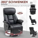 Recliner 839-848V80BK Schwarz - Kunstleder - 80 x 109 x 78 cm