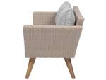 Sitzgruppe VITTORIA 4-tlg Beige - Blau - Braun - Grau - Polyrattan - 135 x 71 x 70 cm