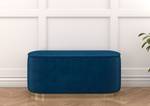 Ovaler Pouf Scarlett Marineblau