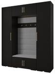 Garderobe Inova 3 Z13 Schwarz - Gold - Grau - Gold