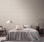 Pure Elegance Ornament-Tapete Beige - Grau