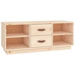 TV-Schrank D624 Braun - Massivholz - 34 x 40 x 100 cm