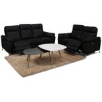 3-Sitzer Relaxsofa Selesta Schwarz - Metall - Textil - 96 x 101 x 222 cm