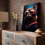 Leinwandbild Funky-Cat 80 x 120 cm