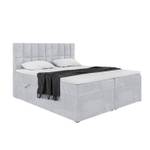 Boxspringbett Lukas Hellgrau - 180 x 214 cm - H4