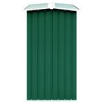 Abri de stockage de bois Vert - Métal - 330 x 153 x 330 cm