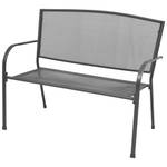 Gartenbank Grau - Metall - 108 x 88 x 108 cm