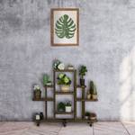 Étagère à plantes avec roulettes Marron - Bambou - 120 x 103 x 36 cm